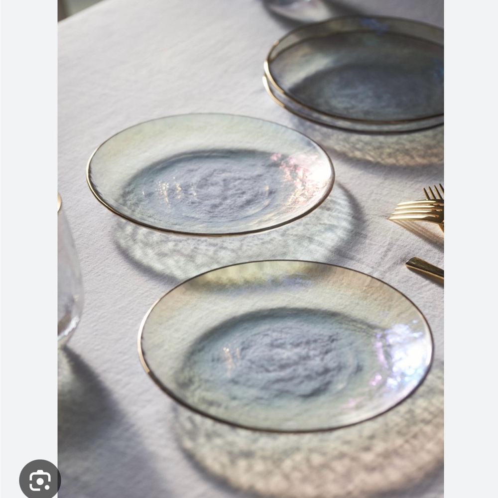 Zaza Lustered Glass side *plates*. Set of 8